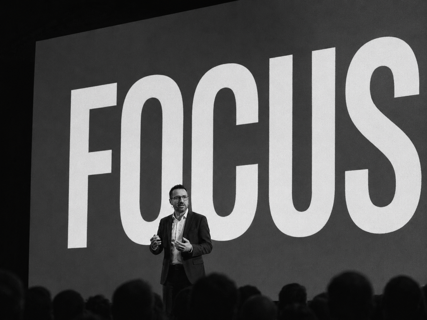 Robert Blaga delivering a keynote